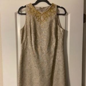 Maggy London Gold Dress Size 6